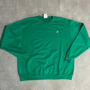 Green Oversized Champion Crewneck